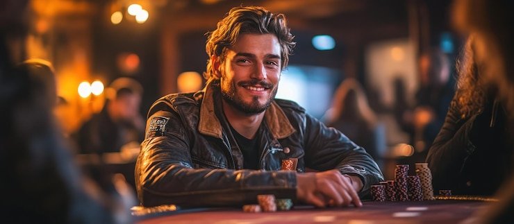 Studio live dealer lxtoto di desktop dengan meja roulette dan blackjack